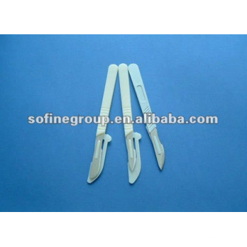 Disposable Surgical Blade With Plastic Handle